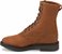 Side view of Justin Original Work Boots Mens Conductor Brown 8